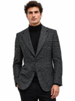 کت تک چهارخانه بدون آستر (Unlined Check Blazer) (2)