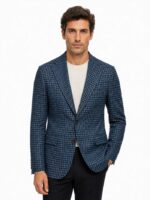 کت تک چهارخانه بدون آستر (Unlined Check Blazer) (4)