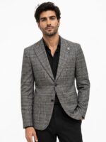 کت تک چهارخانه بدون آستر (Unlined Check Blazer) (5)